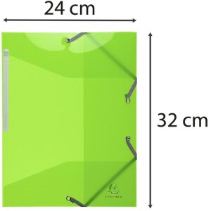 Exacompta Folder 3 Klapy Elastyczne Iderama A4 Anise Green