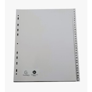 Exacompta register A4+ recycled PP grey 120µ...