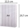 Exacompta index plasticised tabs 100 tabs 1 to 100 DIN A4 White