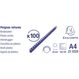 Exacompta 75601E Spirale do bindowania PVC 20mm do DIN A4...