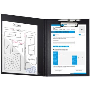 Exacompta clipboard z klapką z powlekanego kartonu 23x32...