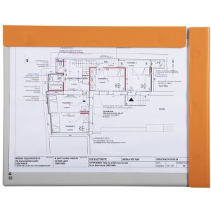 Exacompta 19394E Magnetyczny clipboard A4 plastikowa...