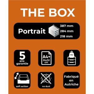 Exacompta Drawer Box THE BOX 5 zamkniętych szuflad Office Jasnoszary