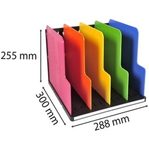 Exacompta MODULOTOP sorter pionowy 5 przegródek Iderama rainbow