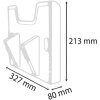 Exacompta Element ścienny stojak na broszury A4 poziomy Exacryl jasnoszary