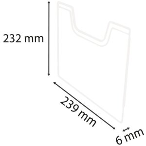 Exacompta 64558D Okładka A4 pionowa Exacryl do uchwytu na...