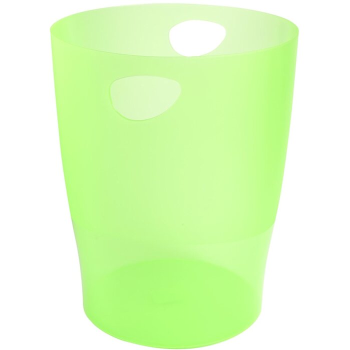 Exacompta Kosz na śmieci ECOBIN 15 litrów Office Green 26,3x26,3x33,5 cm