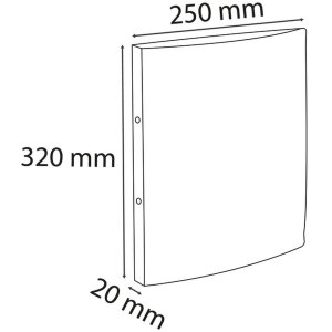 Segregator Exacompta Iderama 2 ringi 15mm czarny DIN A4