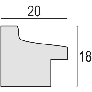 Ramka na zdjęcia Torino 10x15 cm biała