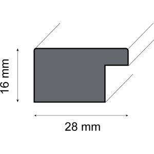 Ramka na zdjęcia Ceanothe Metallise Grey