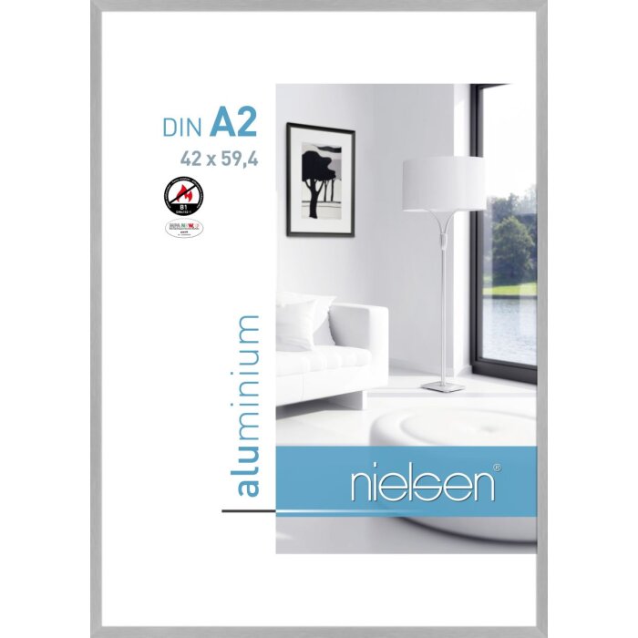 Nielsen Fire Protection Frame C2 Structure Silver Matt 42x60 cm