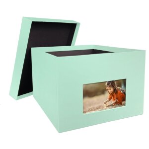 HNFD XL Photo Box Kandra 700 zdjęć 15x20 cm miętowy żebrowany