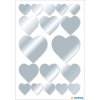 HERMA Sticker Heart Silver