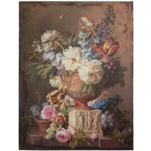 Clayre & Eef Picture Vase with Flowers 60x3x80 cm...