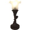 LumiLamp 5LL-6103 Lampa stołowa Tiffany Ø 12x31 cm E14-max 1x25W biała