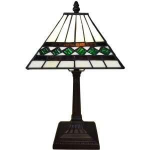 LumiLamp 5LL-6107 Lampa stołowa Tiffany 20x20x34 cm...