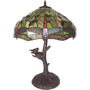 LumiLamp Lampa stołowa Tiffany Ø 41x57 cm E27-max...