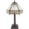 LumiLamp 5LL-6125 Lampa stołowa Tiffany Ø 30x50 cm E27-max 1x60W beżowy, brązowy