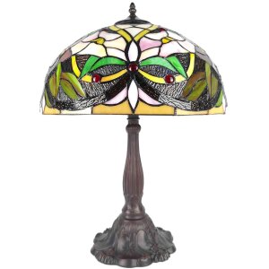 LumiLamp 5LL-6126 Lampa stołowa Tiffany Ø 41x58 cm...