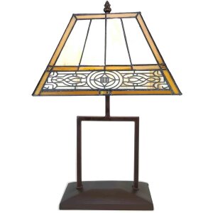 LumiLamp 5LL-6128 Lampa stołowa Tiffany 28x20x44 cm...