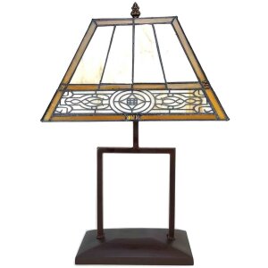 LumiLamp 5LL-6128 Lampa stołowa Tiffany 28x20x44 cm...