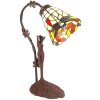 LumiLamp 5LL-6132 Lampa stołowa Tiffany 15x9x21 cm E14-max 1x40W żółty, brązowy