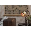 LumiLamp 5LL-6132 Lampa stołowa Tiffany 15x9x21 cm E14-max 1x40W żółty, brązowy