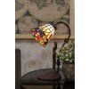 LumiLamp 5LL-6132 Lampa stołowa Tiffany 15x9x21 cm E14-max 1x40W żółty, brązowy