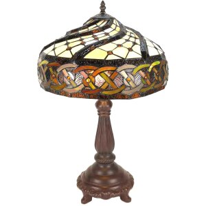 LumiLamp 5LL-6136 Lampa stołowa Tiffany Ø 38x57 cm...