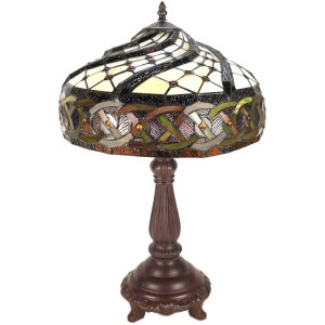 LumiLamp 5LL-6136 Lampa stołowa Tiffany Ø 38x57 cm...