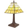 LumiLamp 5LL-6140 Lampa stołowa Tiffany Ø 20x38 cm E14-max 1x40W Żółty