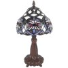 LumiLamp 5LL-6141 Lampa stołowa Tiffany Ø 20x37 cm E14-max 1x25W fioletowy