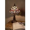 LumiLamp 5LL-6141 Lampa stołowa Tiffany Ø 20x37 cm E14-max 1x25W fioletowy