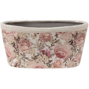 Clayre & Eef 6CE1411 Indoor Flowerpot Pink 27x13x14 cm