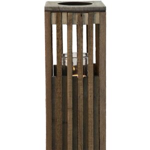 Clayre & Eef 6H2087 Lantern Brown 14x14x54 cm