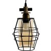 Clayre & Eef 6LMP755 Lampa wisząca czarna 18x18x31 cm E27-max 1x40W