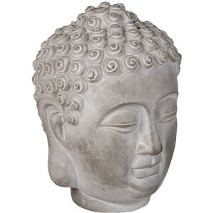 Clayre & Eef 6TE0360M Dekoracyjny Budda szary 15x15x19 cm