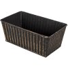 Clayre & Eef Zestaw 3 doniczek do wnętrz w kolorze czarnym 26x17x12 - 23x14x10 - 21x11x9 cm