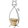 Clayre & Eef 6Y4705 Doniczka do wnętrz Cat Black 27x16x52 cm