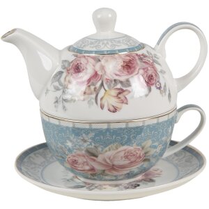 Clayre & Eef pectefo Tea for One Blue, White 16x10x14...