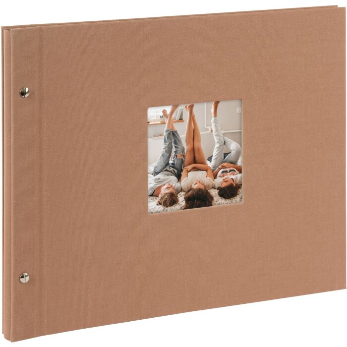 Goldbuch Screw Album Bella Vista Hazelnut 39x31 cm 40 czarnych stron