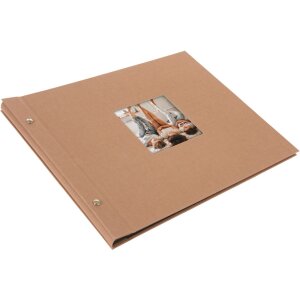 Goldbuch Screw Album Bella Vista Hazelnut 39x31 cm 40 czarnych stron