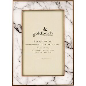 Metalowa ramka portretowa Goldbuch Marble 10x15 cm biała