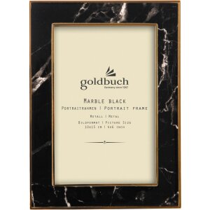 Metalowa ramka portretowa Goldbuch Marble 10x15 cm czarna