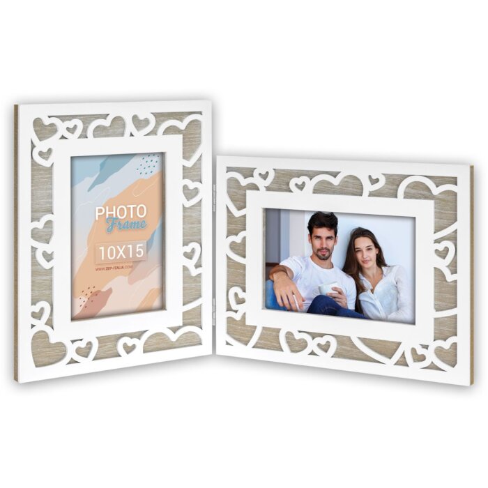 ZEP Double Frame Drewniana ramka na zdjęcia Sofia 2 zdjęcia 10x15 cm