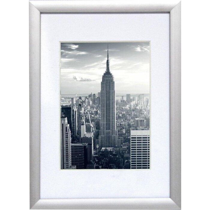 Aluminiowa ramka na zdjęcia Manhattan 15x20 cm w kolorze srebrnym