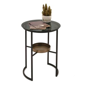 Clayre & Eef 50675 Side Table Brown Ø 43x55 cm