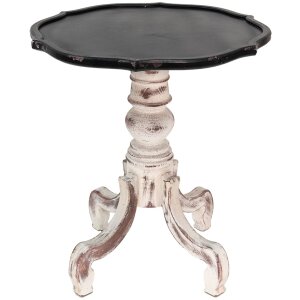 Clayre & Eef 5H0539 Side Table Black Ø 66x75 cm