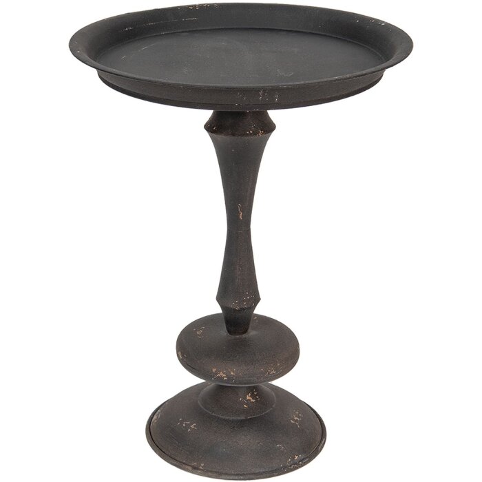 Clayre & Eef 5H0617 Side Table Brown, Black Ø 49x67 cm