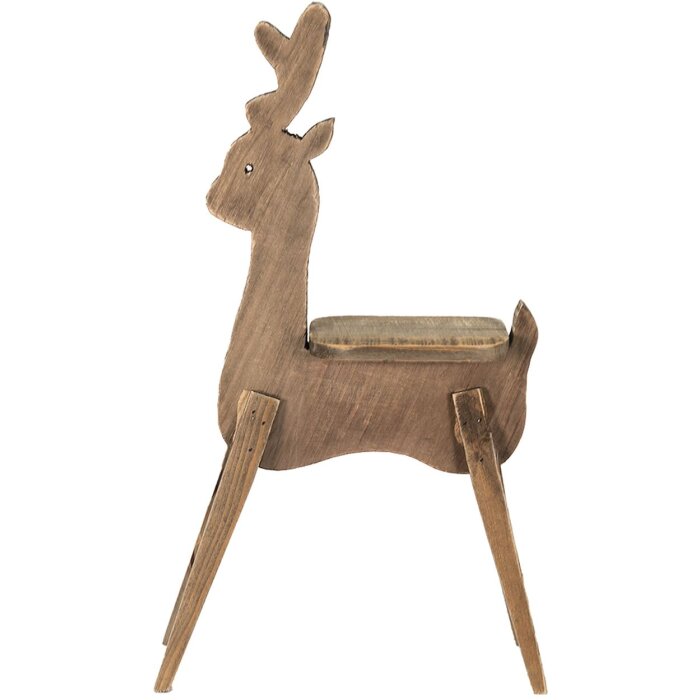 Clayre & Eef 5H0633 Deco Reindeer Brown 38x15x68 cm